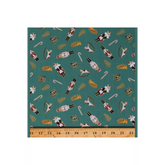 Fabric, Figo, Noel Toy Soilders Pink, Green- 90512M
